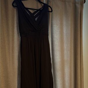 Black Sleeveless Dress with built in bra